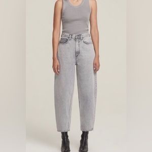 Agolde Gray Ankle & Cropped Jeans